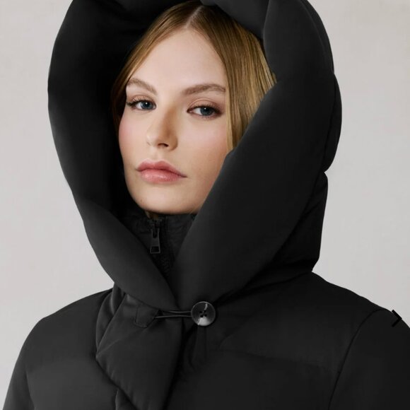 Soia & Kyo TALYSE-C Maxi Black Down Coat *New w/o Tags* - Picture 3 of 8